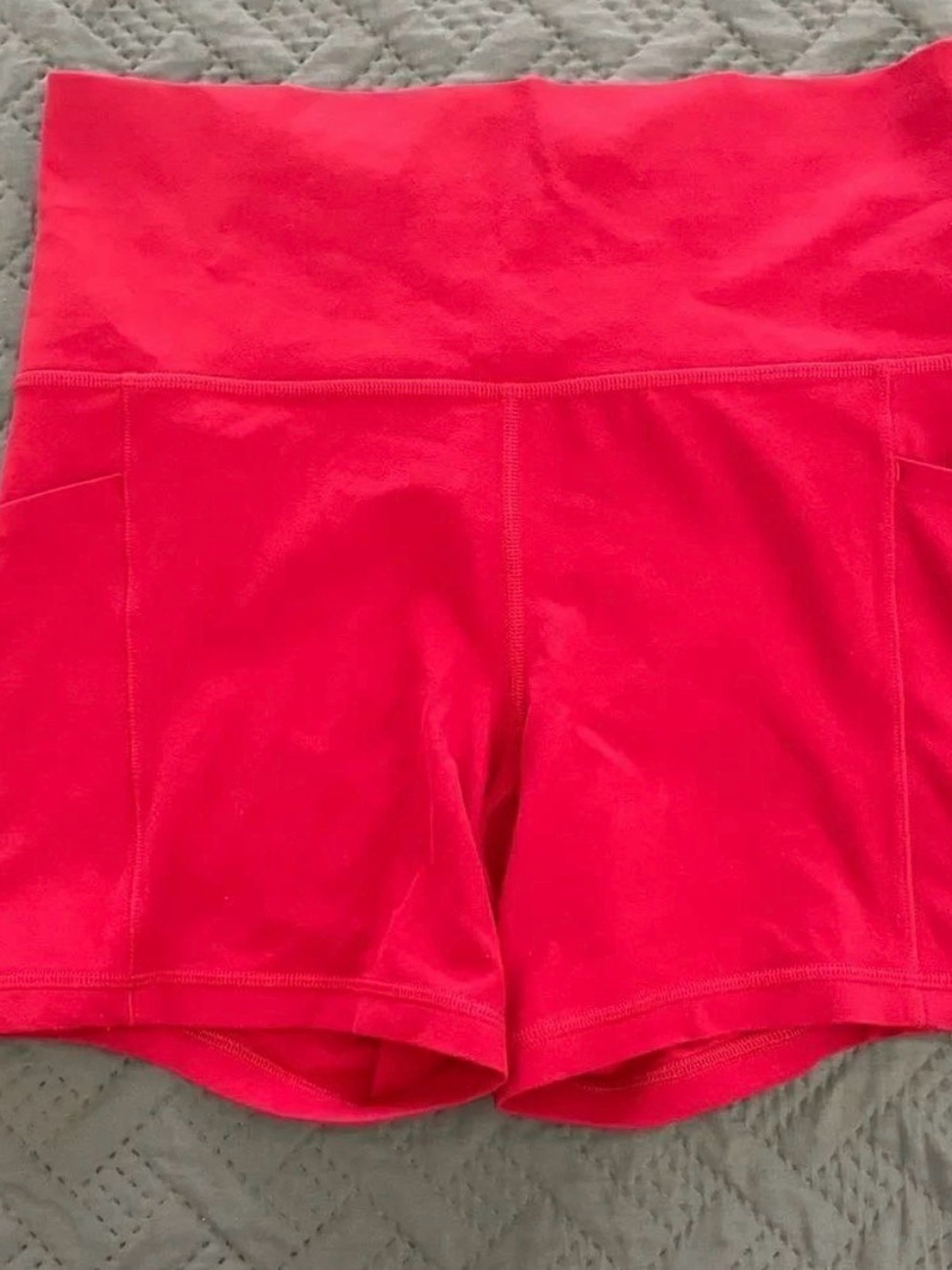 Athleta Bright Red Athletic Bike Shorts